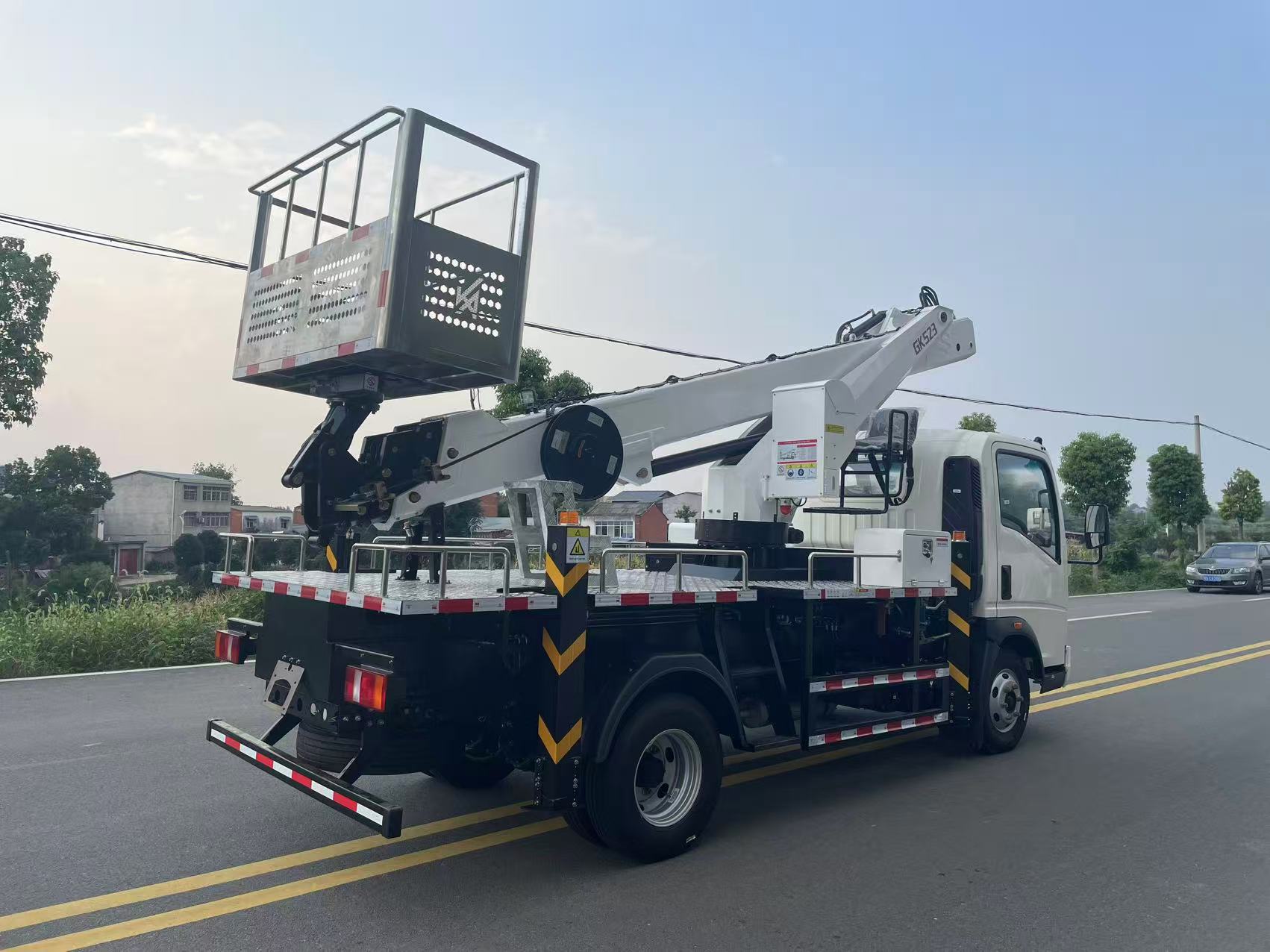 Aerial work platform truck