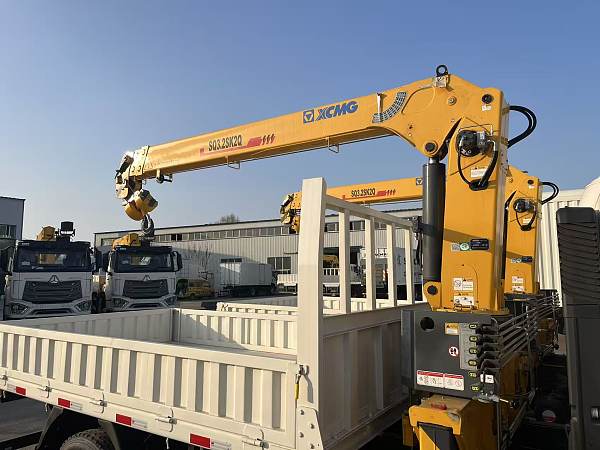 Light-duty truck with  crane