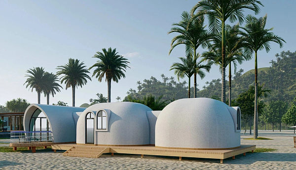 Super insulated vacation homes built with EPS modules, passive energy-saving, reducing energy consumption