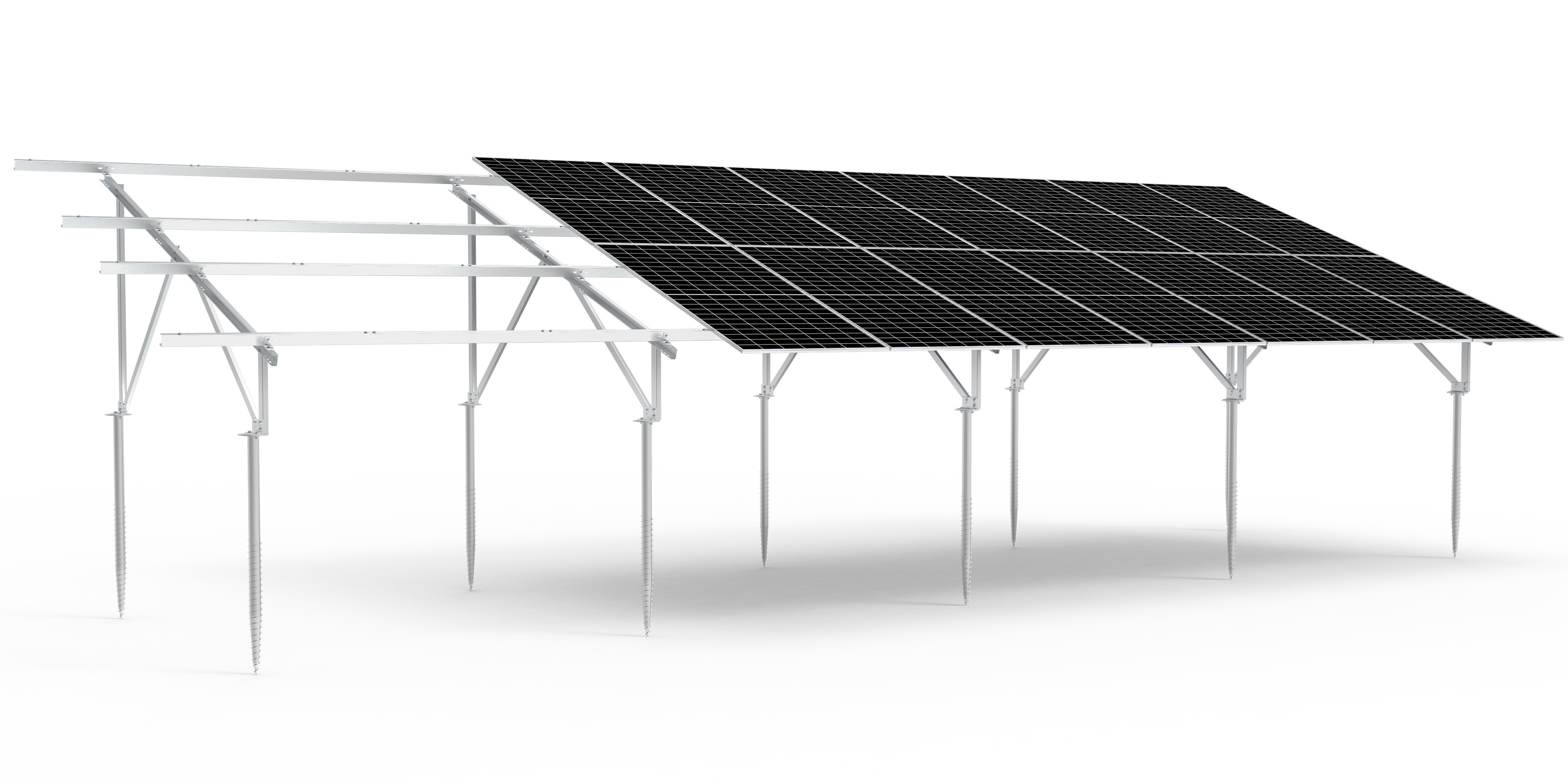 TonKor グランドマウント カーボンスチール デュアルパイル グランドスクリュー基礎