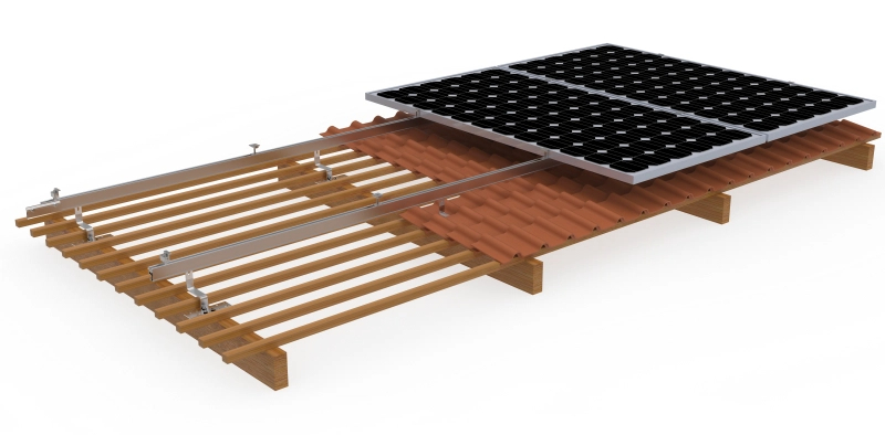Sistema de Montaje PV para Tejas de Porcelana TonKor