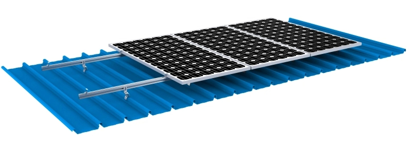 Sistema de Montaje Solar para Techos Metálicos sin Pernos TonKor