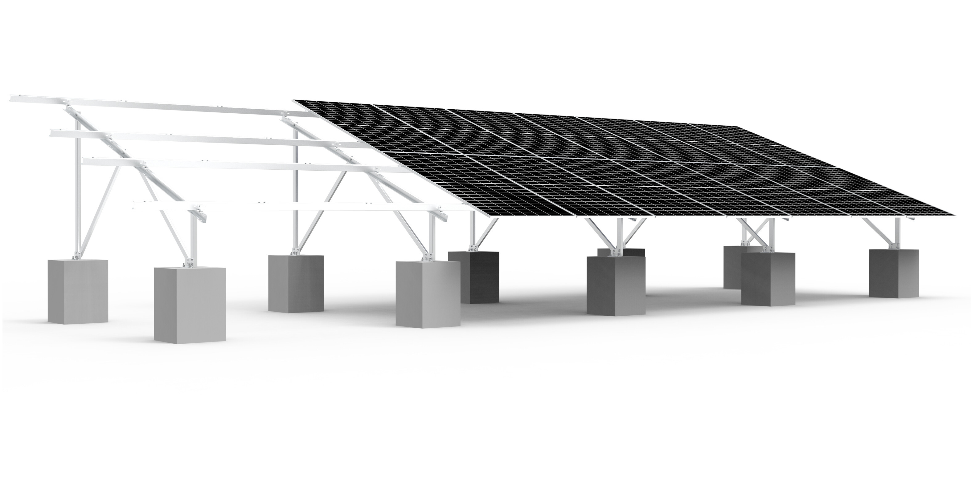 TonKor Montaje en Suelo de Acero al Carbono con Doble Pilote y Cimentación de Hormigón