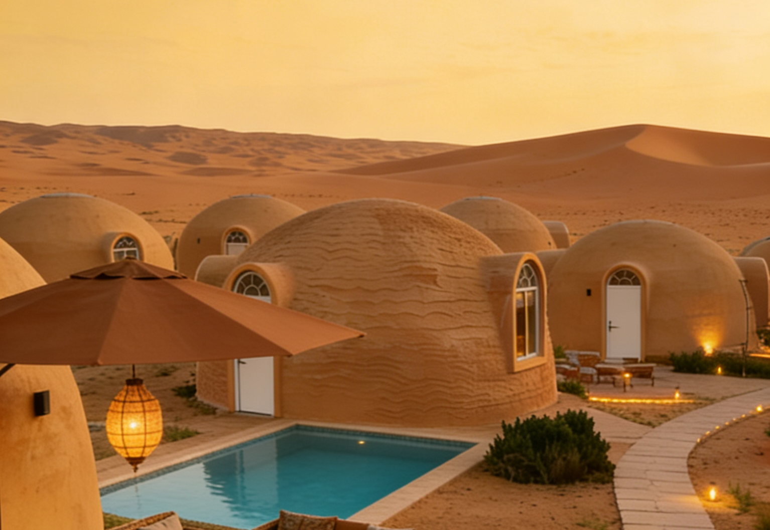 Dolai Fort EPS Dome Houses: Redefining Luxury Desert Resort Living