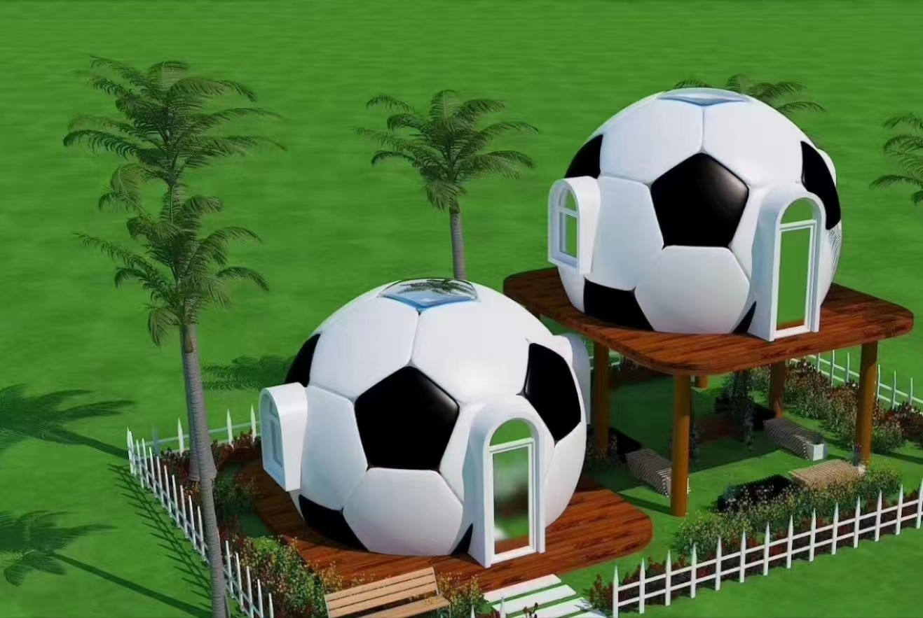 Football shaped dome house