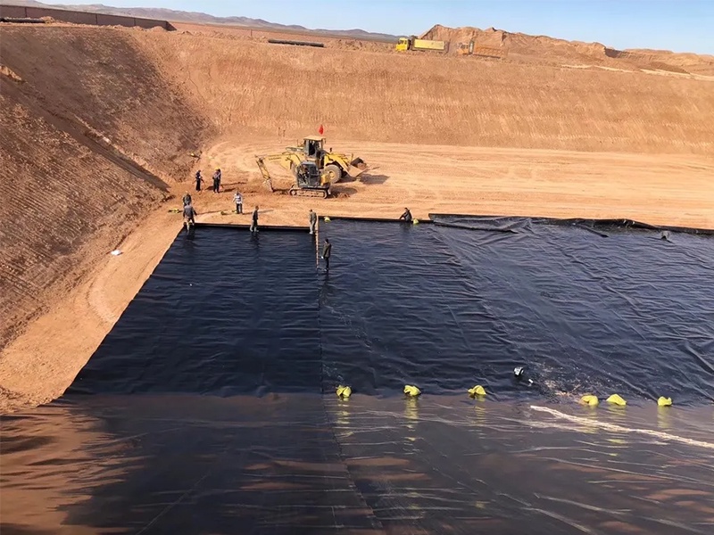 2.0mm HDPE Geomembrane for Gold Mining Project in Ghana