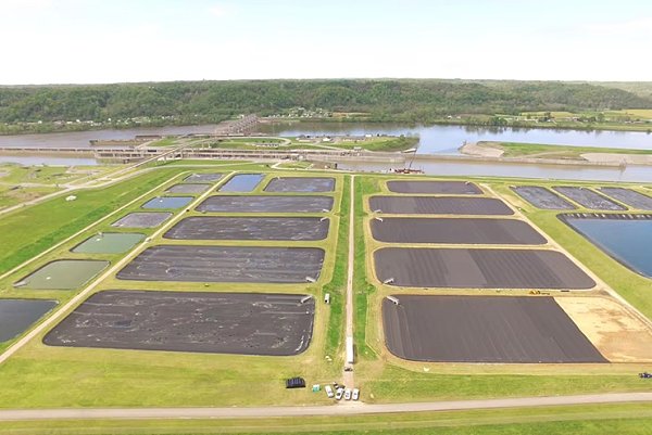 HDPE Geomembrane Installation for Shrimp Pond Project