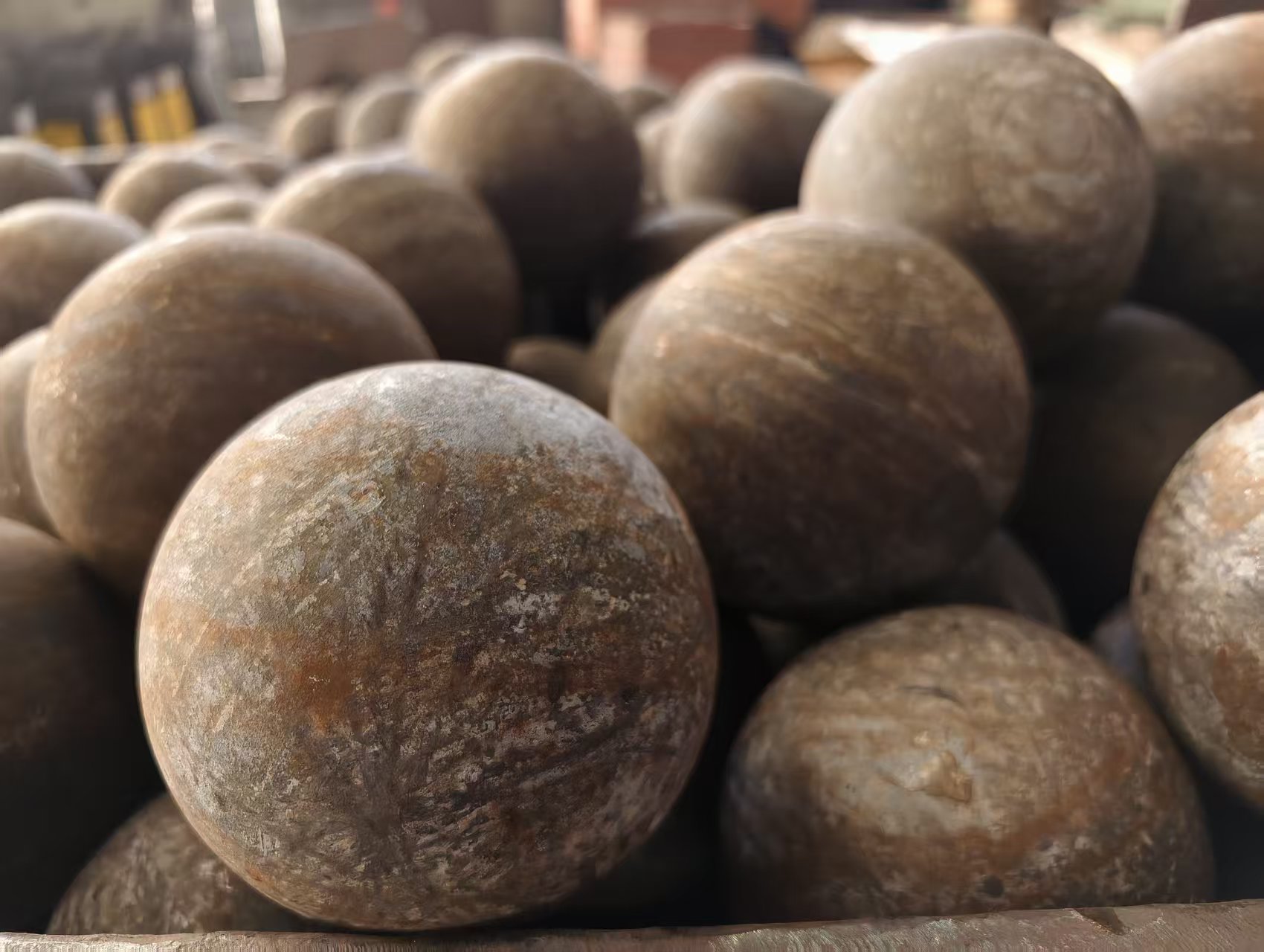 What are forged steel balls used for?