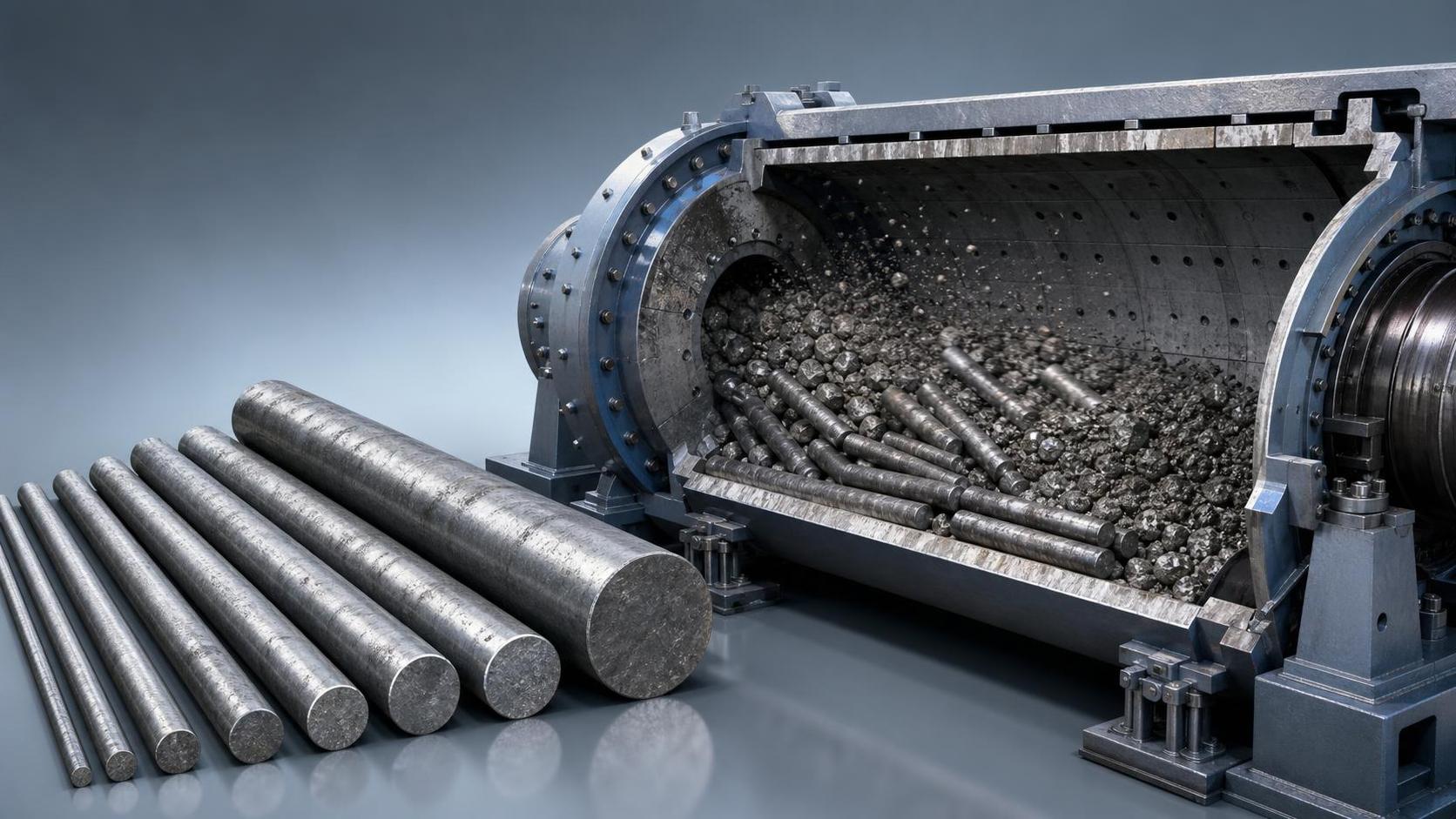 How Grinding Steel Rod Size Affects Mill Throughput and Wear