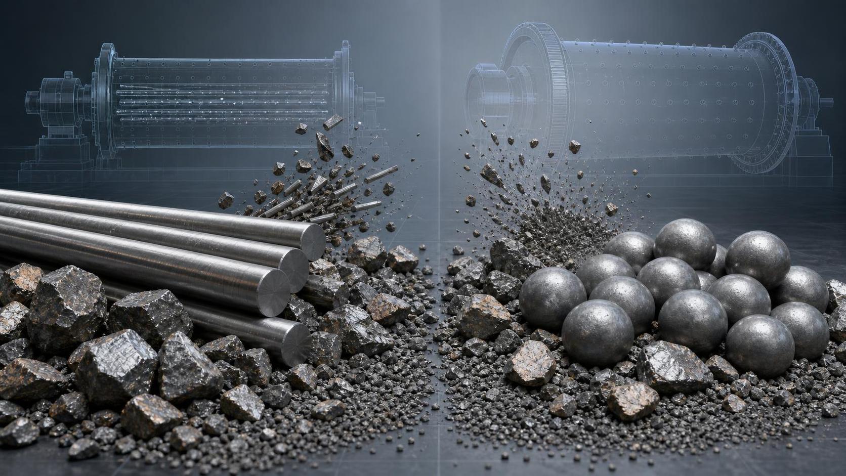 Grinding Steel Rod vs Steel Balls for Coarse Grinding Applications