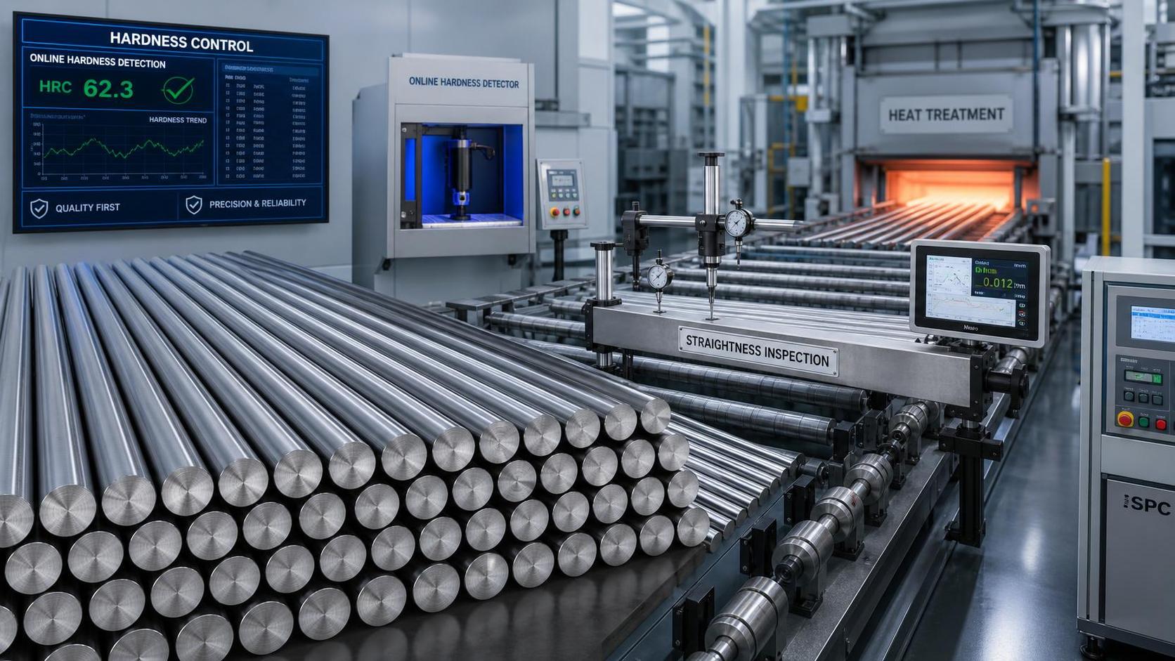 How a Grinding Steel Rod Producer Controls Straightness and Hardness