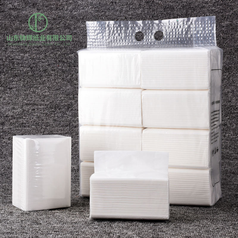 Facial Tissue Paper with White Plastic Packaging