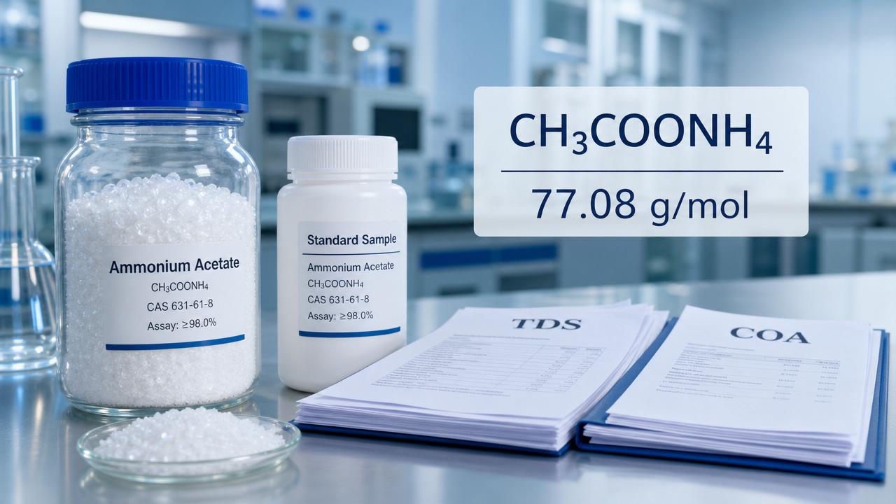 Ammonium Acetate Molecular Weight: Key Spec Check Before Sourcing