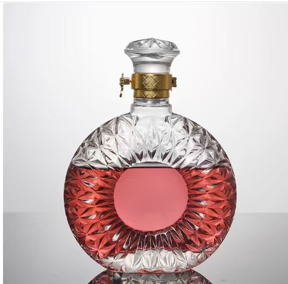 Wholesales Crystal Glass Wine Bottles Whiskey Bottles and Transparent Glass Used for Storing Wine