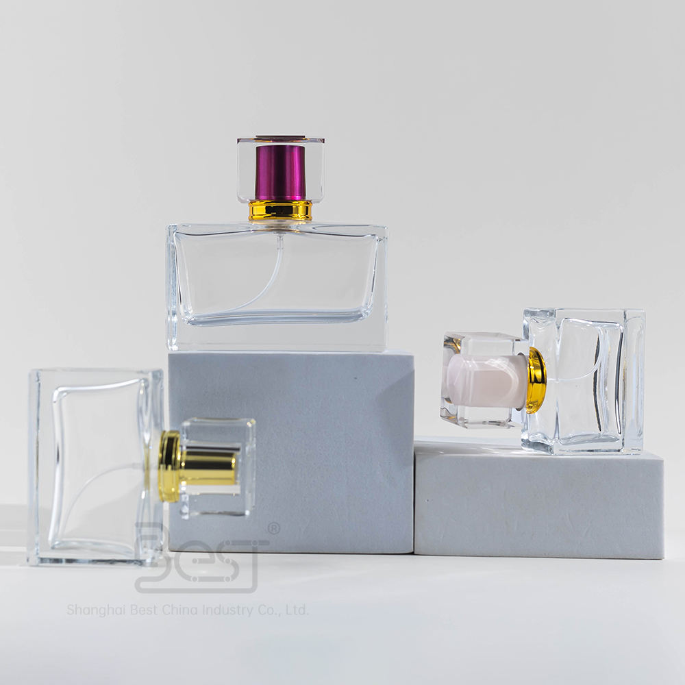 High Quality Luxury Design Perfume Bottle Manufacturer 50ml 100ml Glass Empty Refillable Spray Beautiful Perfume Bottle