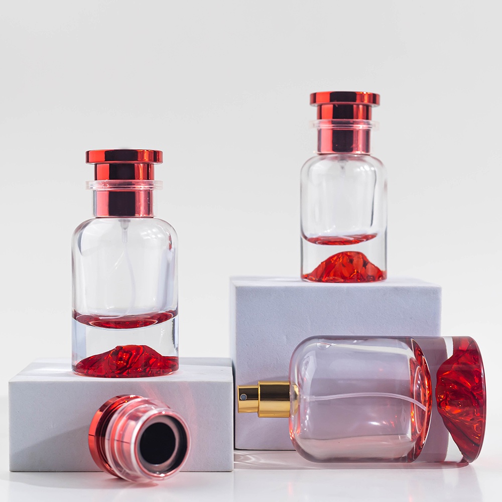 High Quality Luxury Design Perfume Bottle Manufacturer 50ml 100ml Glass Empty Refillable Spray Beautiful Perfume Bottle