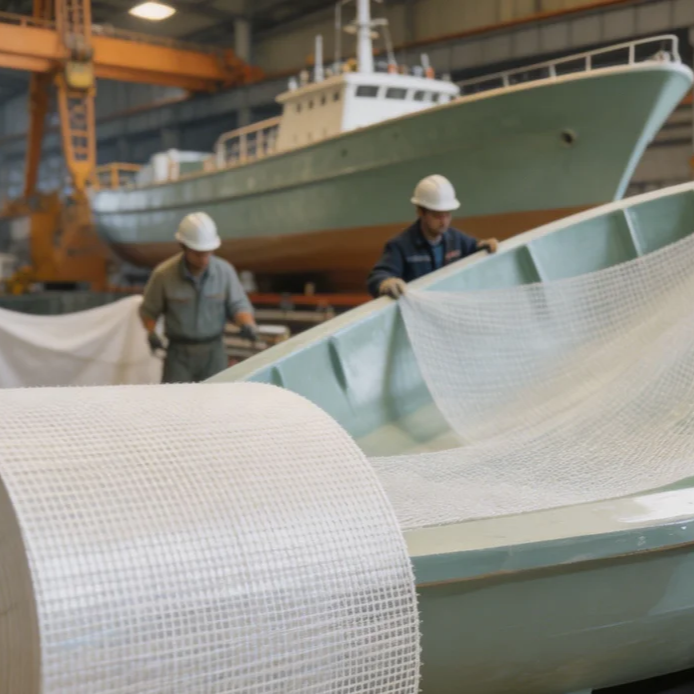 Fire-resistant and high-temperature resistant fiberglass cloth for shipbuilding, construction, and industry.
