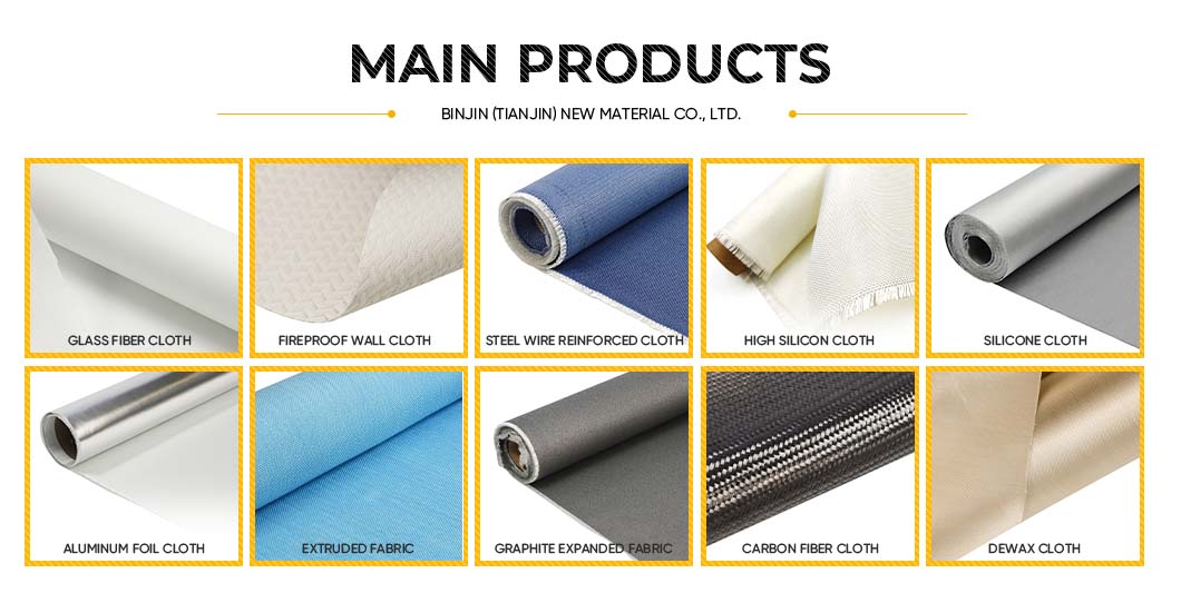 Fire-resistant and high-temperature resistant fiberglass cloth for shipbuilding, construction, and industry.