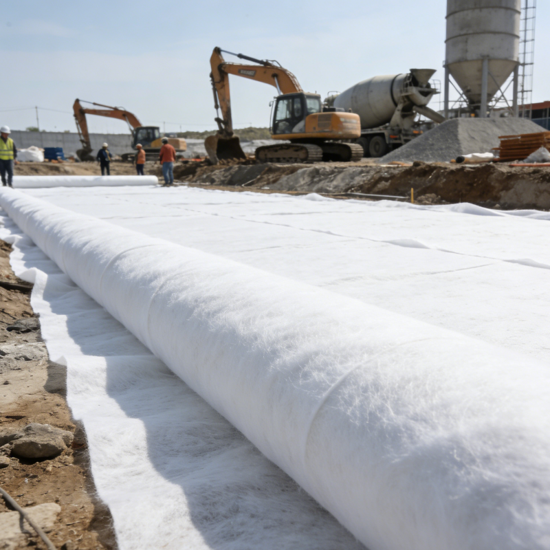 Industrial geotextiles non woven geotextile drainage fabric