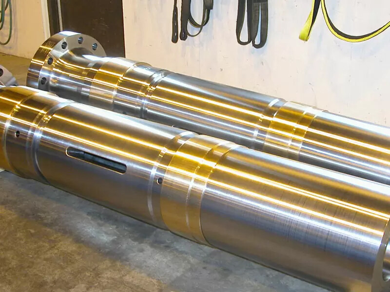 Large size electric fan motor shaft