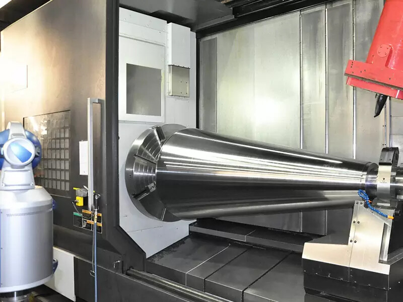 Large shaft forged spline shaft