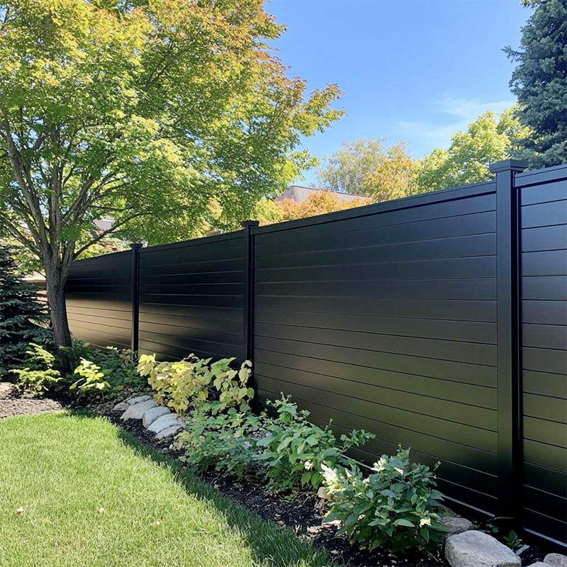 Type A-Horizontal slat privacy fence