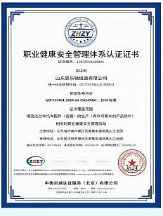 Occupational Health and Safety Management System Certification