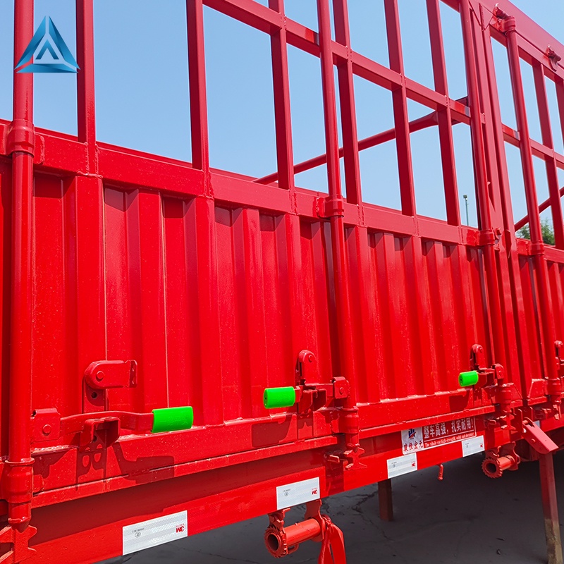 Fence Semi Trailer 60 Tons Cargo Transport Trailers