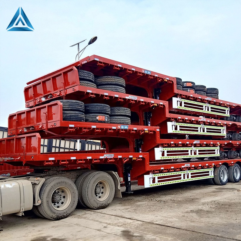70 Ton 4 Axle Flatbed Trailer