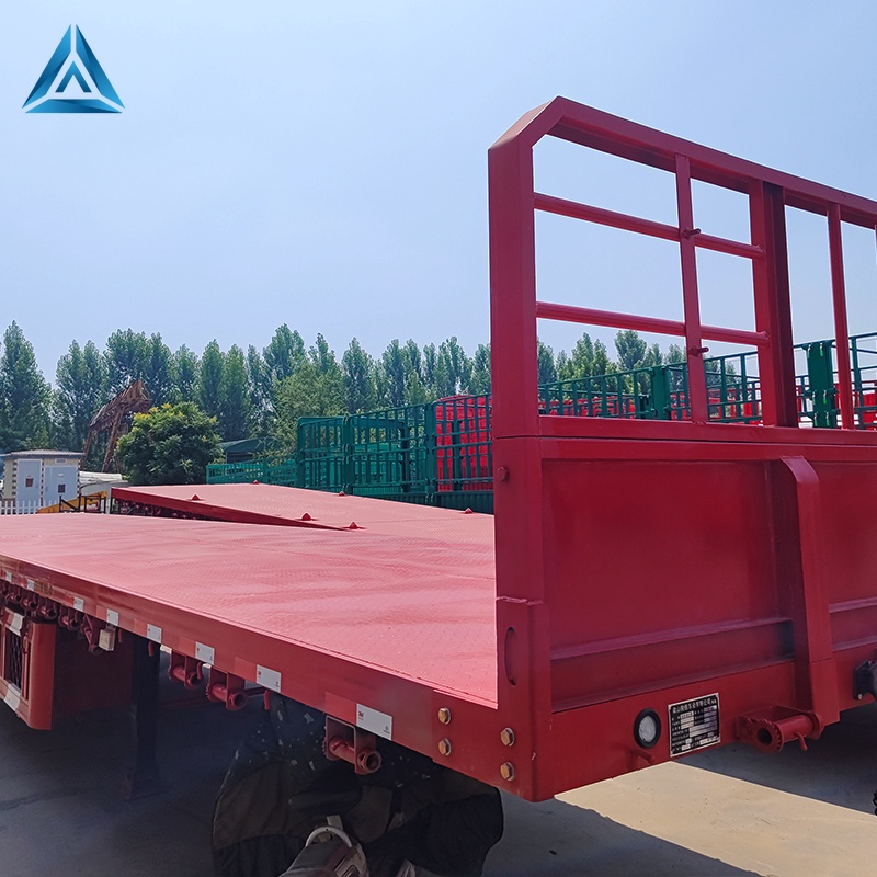 Heavy Truck 3 4 5 Axles Container Flatbed Trailer