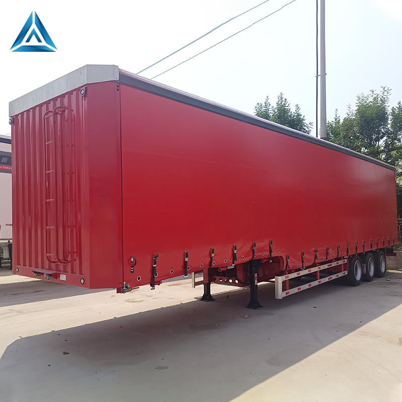 Corn Transport Curtain Side Semi Trailer