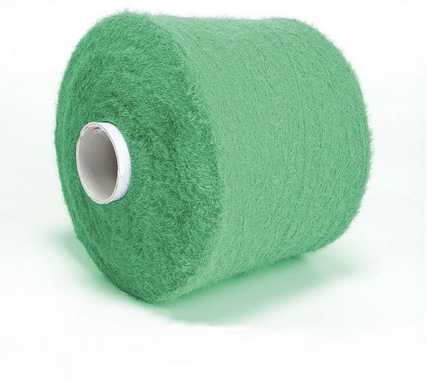 Hot selling 100% nylon long hair doll knitted yarn in India, sold in 0.9cm and 1.3cm mink fur patterned dyeing, soft and warm eyelashes, feather nylon yarn inventory