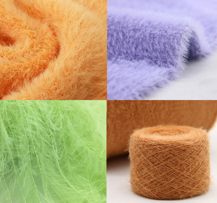 Competitive price eyelash curler sweater 1.3 cm 2.0 cm 4.0 cm 100% nylon mink fur hat scarf gloves