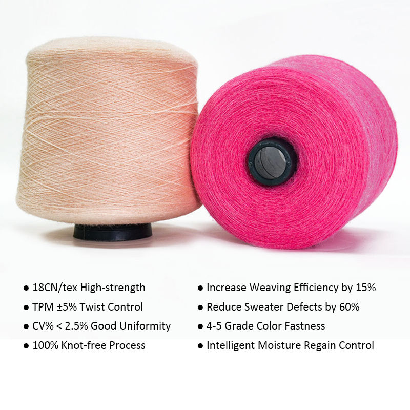18S/2 custom 40% acrylic 30% PBT 30% nylon high toughness sewing dyeing acrylic core spun yarn weaving blended yarn