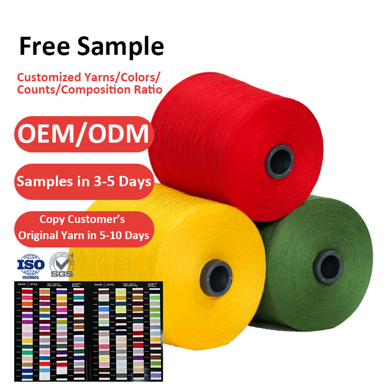 Manufacturer sells high elasticity blended 28S 48NM/2 28 acrylic 22 nylon (1.5D) 28 PBT 22 adhesive Modal core spun yarn