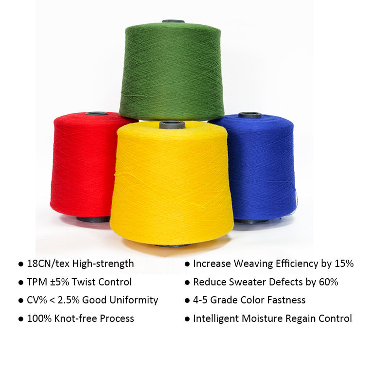 Wholesale Garen Voor Breien 28S/2 28% acrylic 22% nylon 1.5D 28% PBT 22% viscose Modal knitted core blended yarn