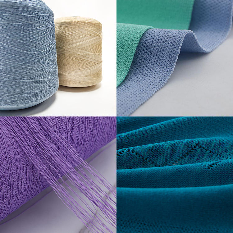 60% Polyester 40% Viscose Multicolor Ice Blended Yarn 28S/1 for Summer Cooling Knitting and Weaving Sweater Yarn