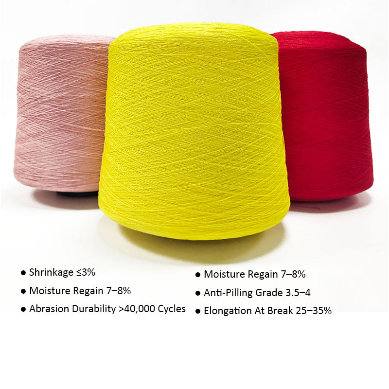 60% Polyester 40% Viscose Multicolor Ice Blended Yarn 28S/1 for Summer Cooling Knitting and Weaving Sweater Yarn