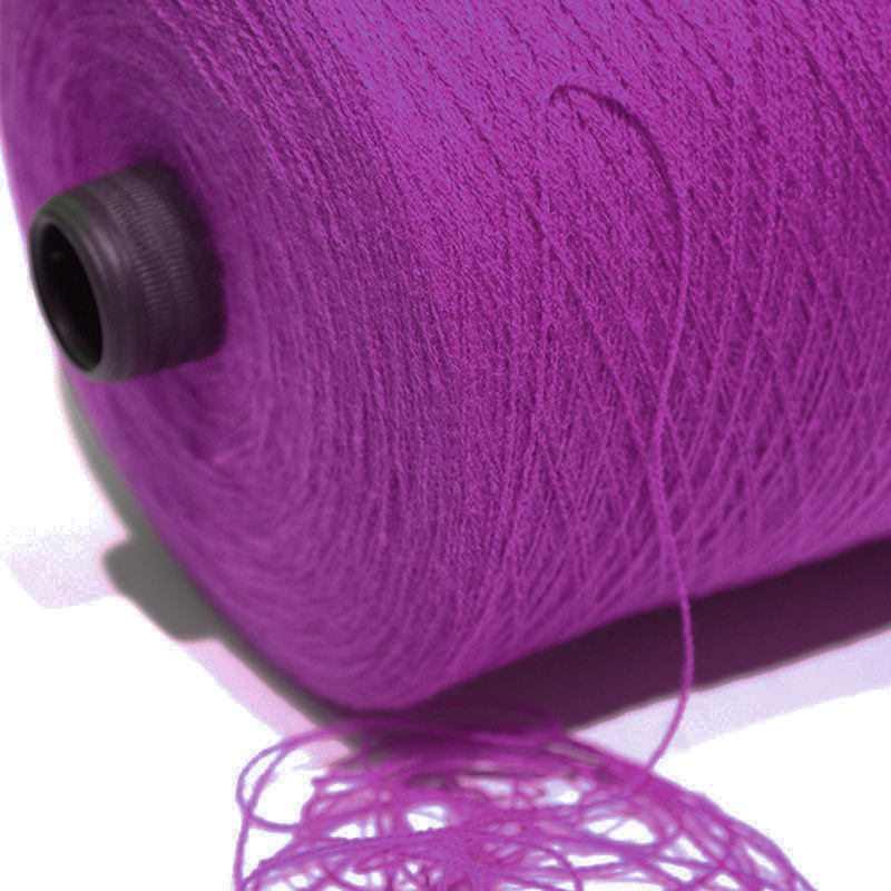 24S/2 dyed pattern ring spinning core spinning 86% acrylic 14% PBT blended yarn knitting sewing sweater sales yarn