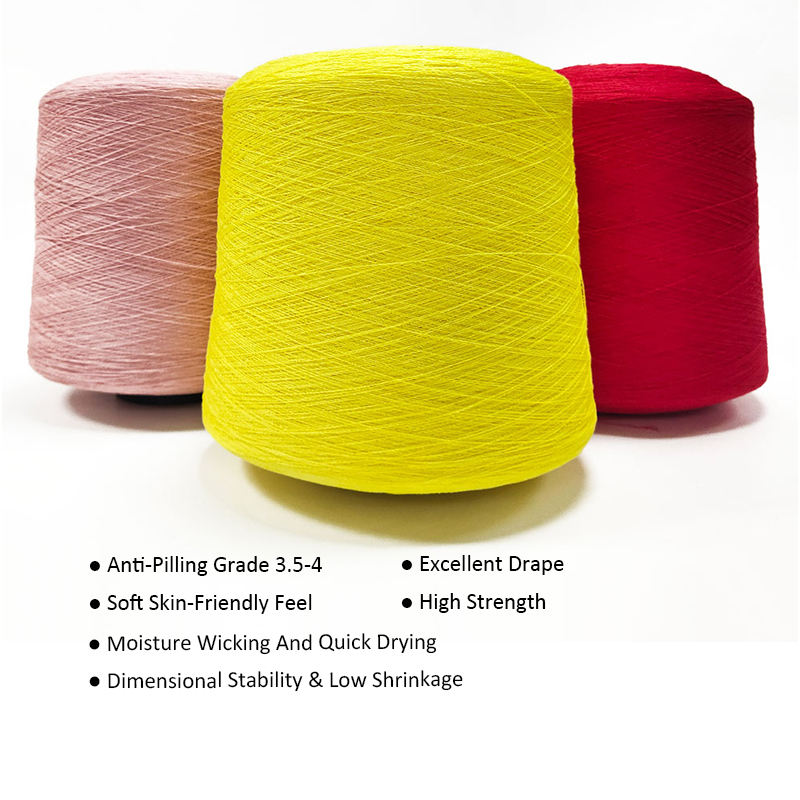 Blended viscose nylon yarn 24S 28S 30s dyeing and sewing crochet knitting machine No. 7 weaving