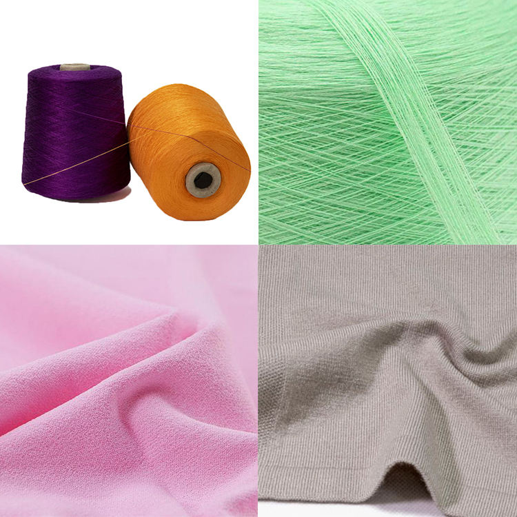 New 100% viscose ring spun artificial silk filament cool summer ice yarn weaving and knitting cooling Gemerceriseerd Katoen Garen