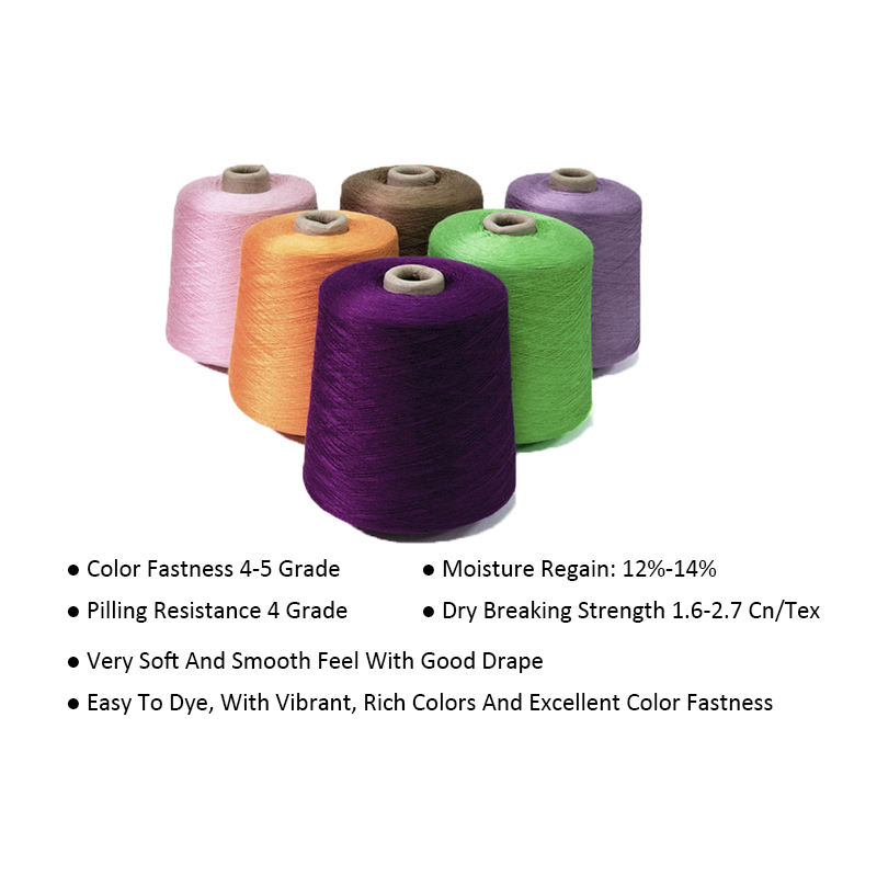 Multi colored socks yarn 30s production line arm knitting, silk cotton, artificial silk dyeing pattern, 100% viscose textile yarn 30/2