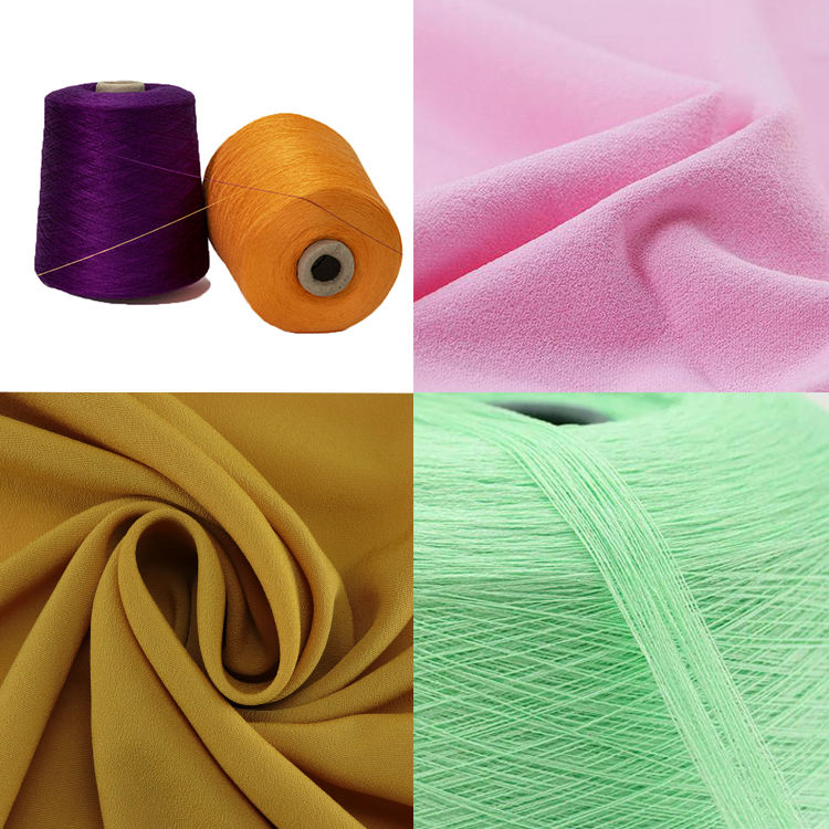 Multi colored socks yarn 30s production line arm knitting, silk cotton, artificial silk dyeing pattern, 100% viscose textile yarn 30/2