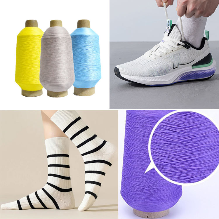 Style elastic air texture 100% nylon 6 DTY 70/2 yarn ribbon knitted woven polyamide PA6 filament 70D 210D nylon yarn