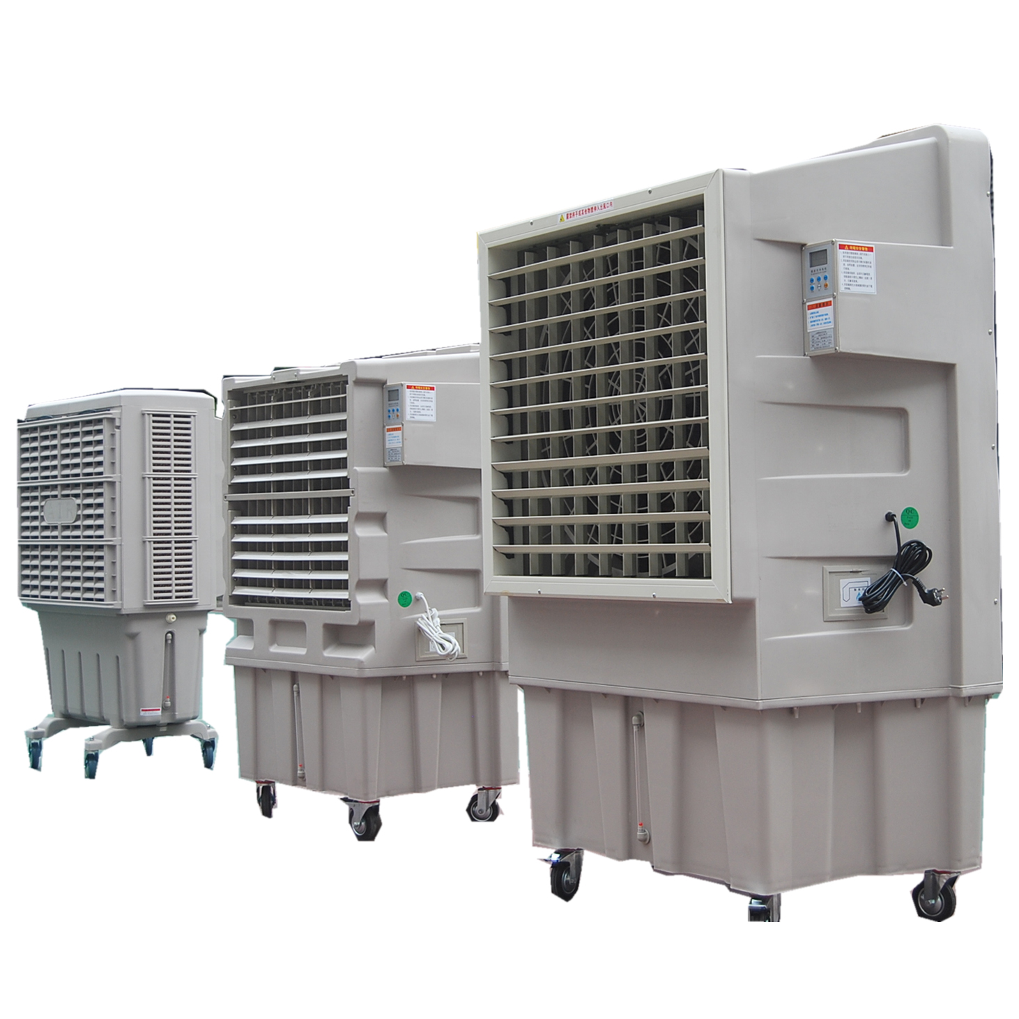 The construction process of natural ventilation and cooling using a natural ventilator and air tower