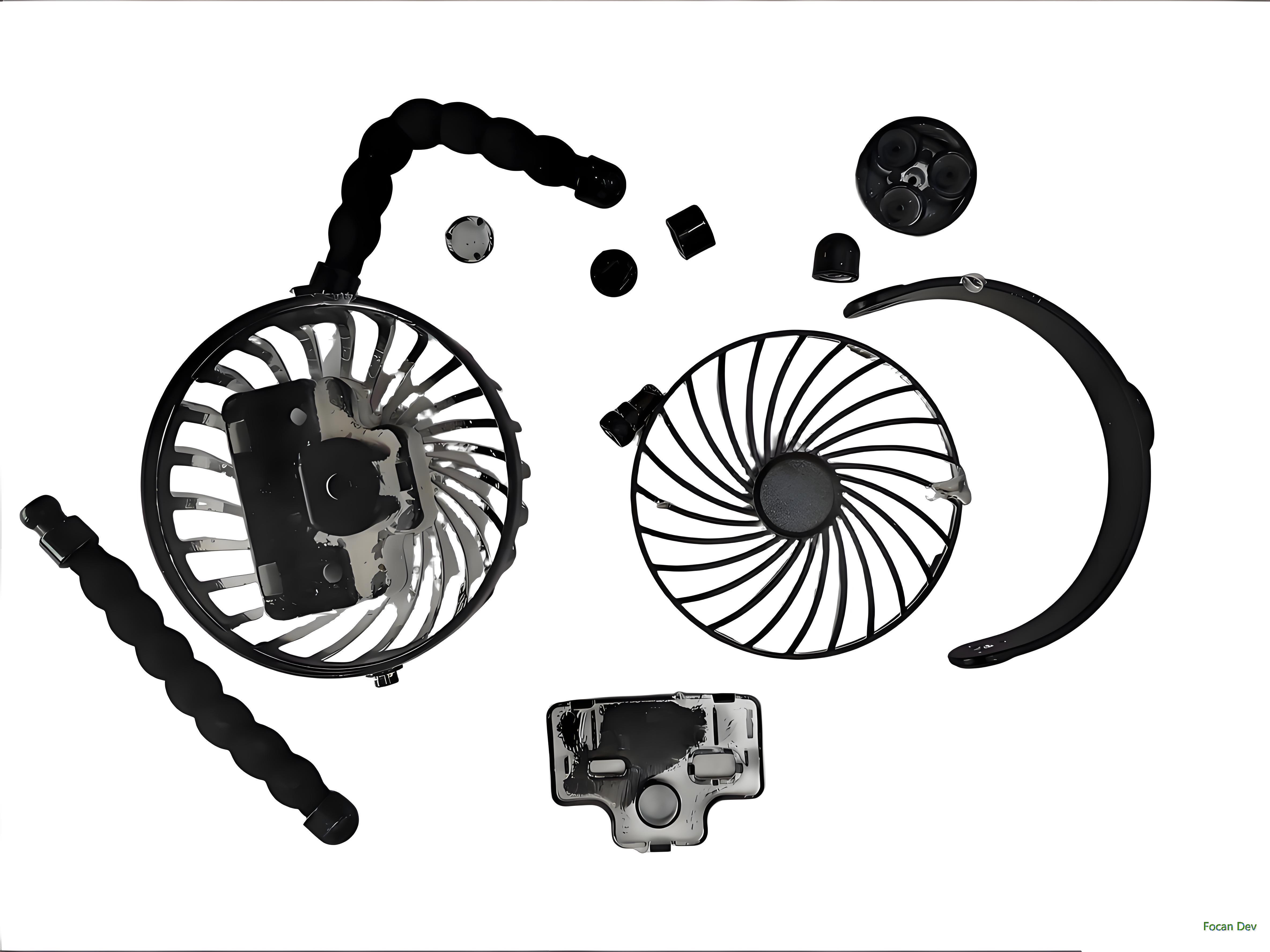 The housing of mini fan plastic ABS material cover