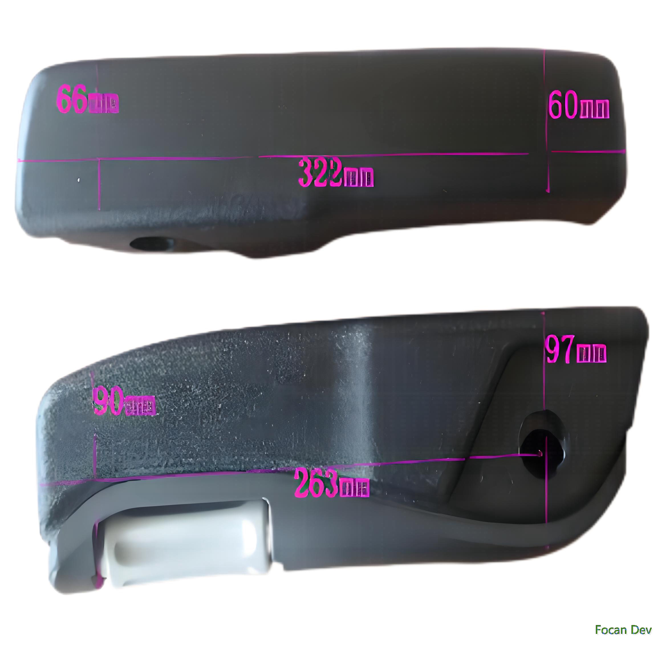 chair armrest of Engineering heavy machinery PU foam L32cm and W6cm