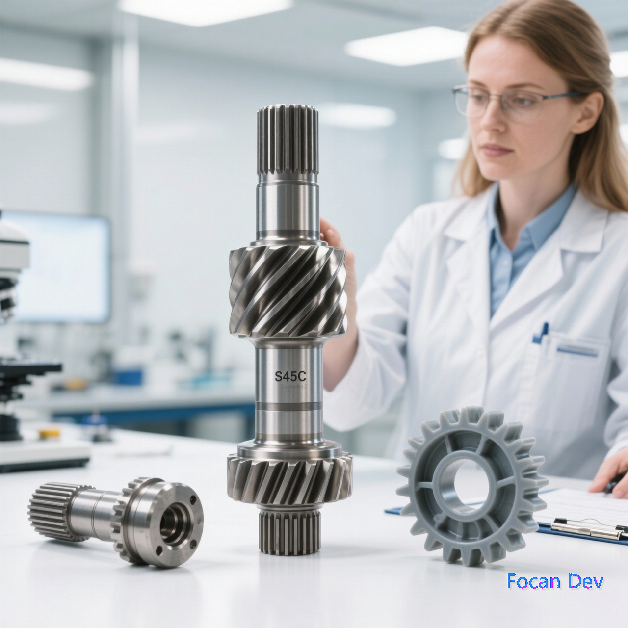 Spindle Housing Gear Shaft material S45C