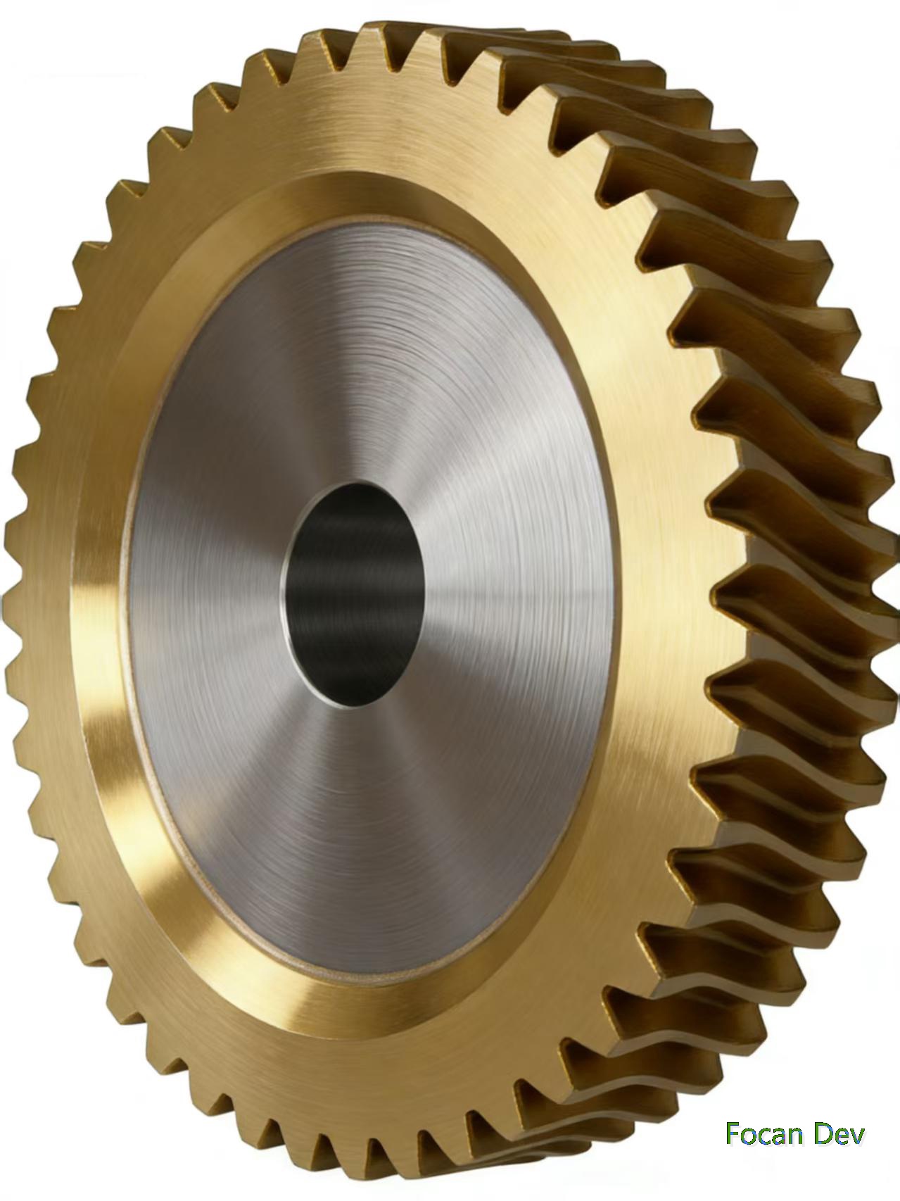 copper material Spiral Bevel Gear Driving Coupling Gear