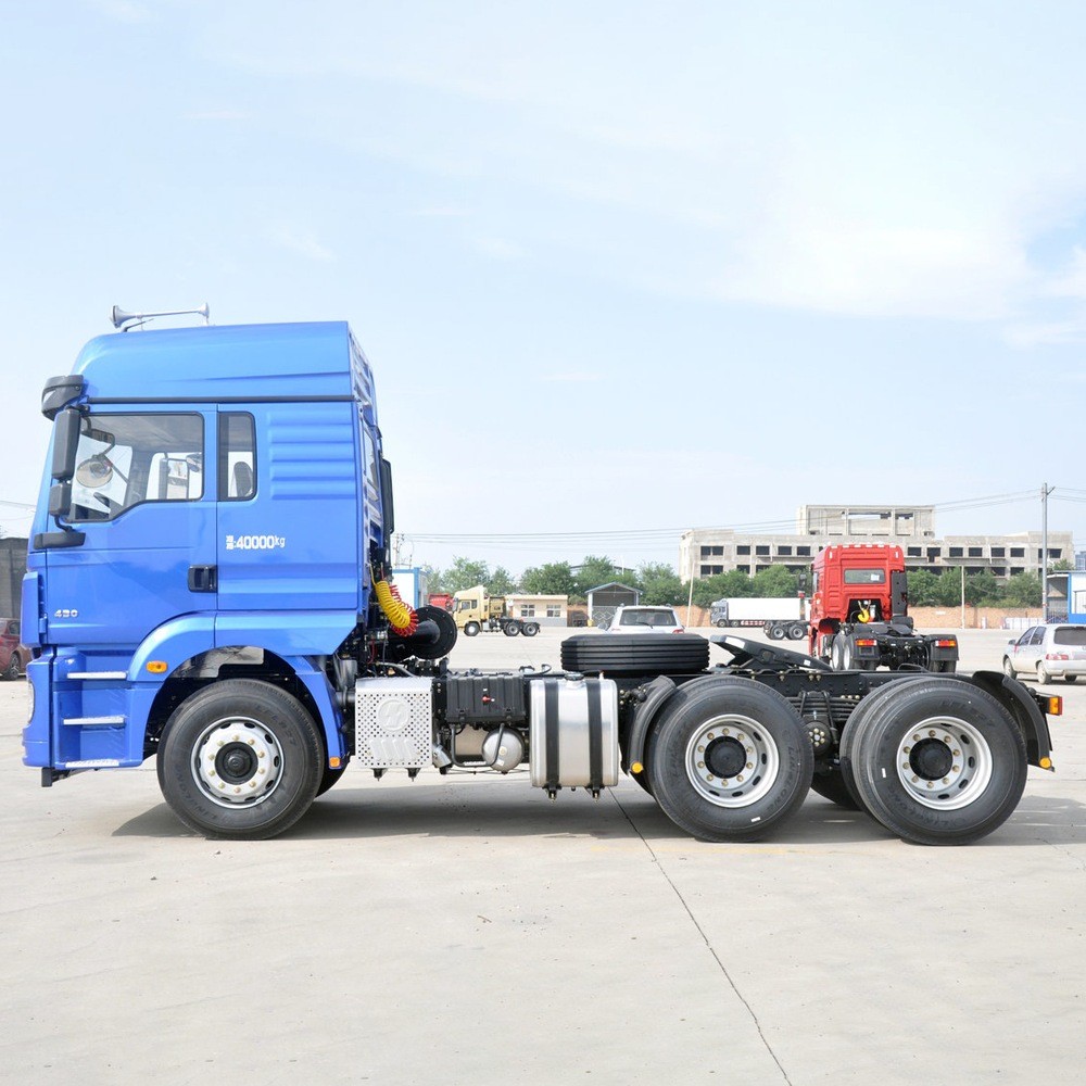 Shacman M3000 6x4 heavy duty tractor truck side view showing long haul tractor configuration